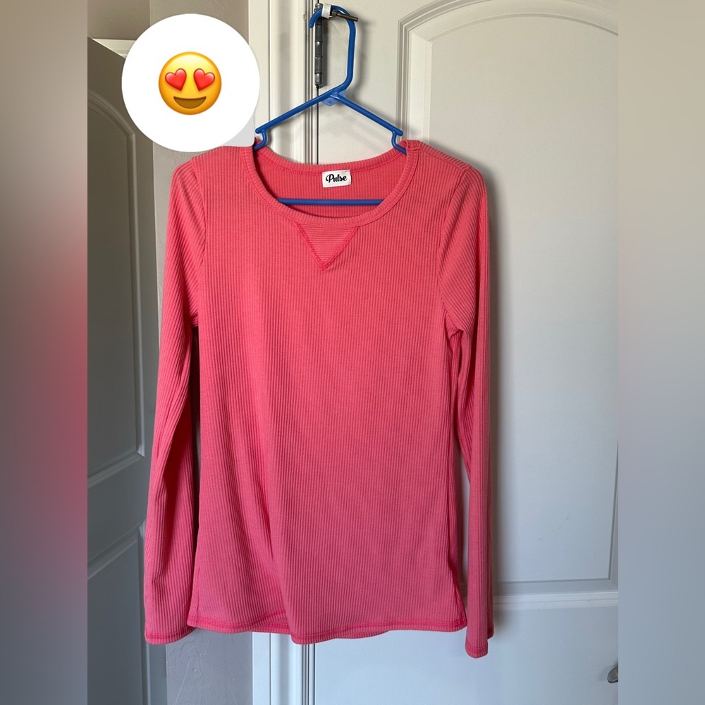 Pulse Women's Pink Crew Neck Sweater